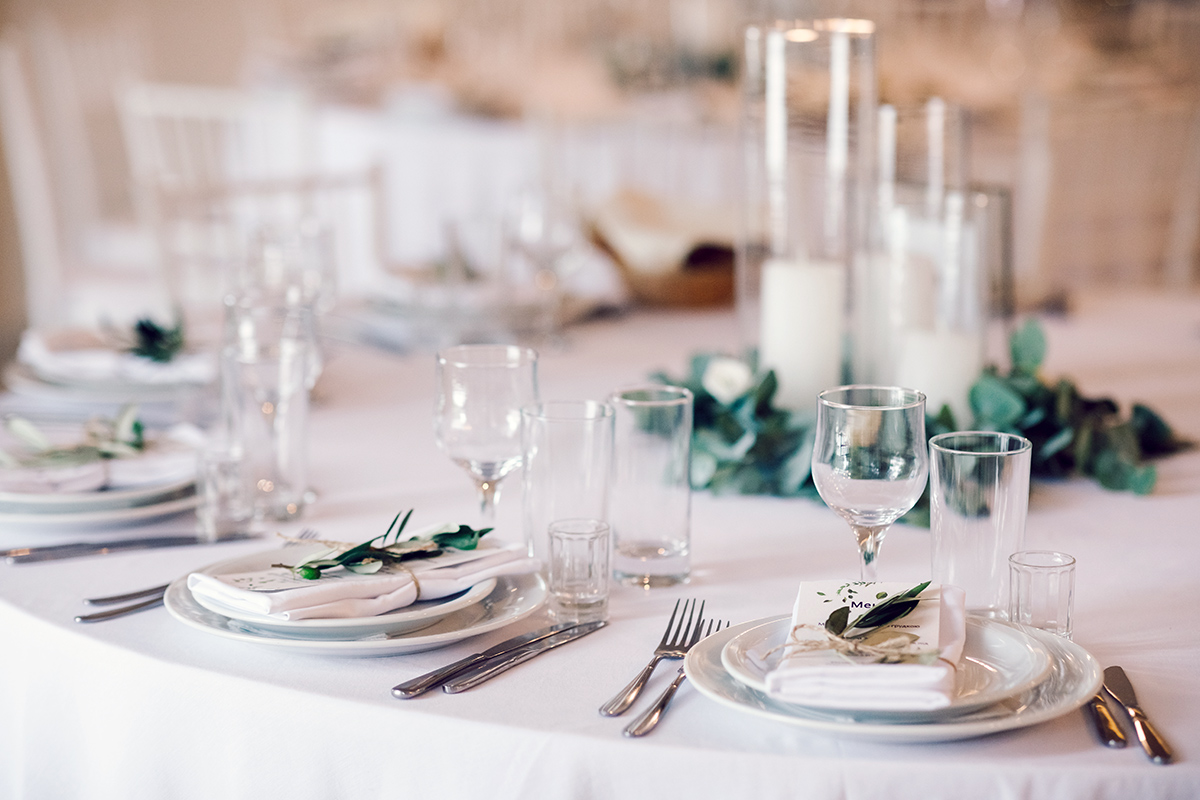 wedding table setting